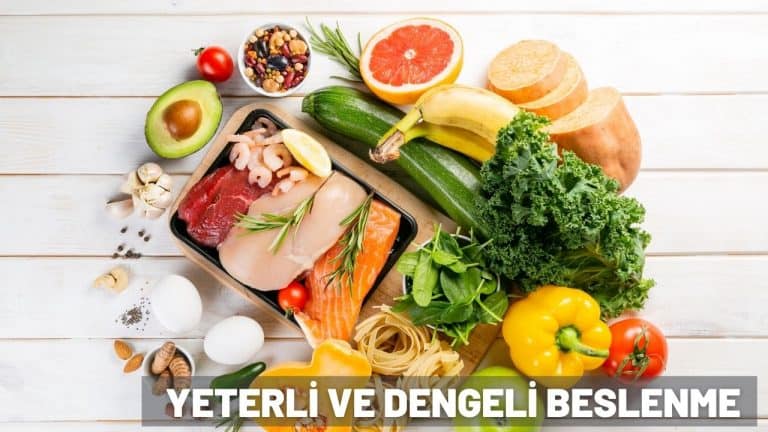 yeterli ve dengeli beslenme