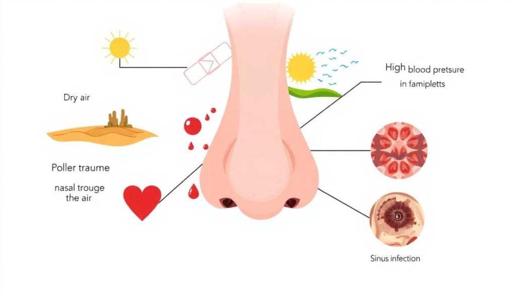 burun kanamasının yaygın nedenleri